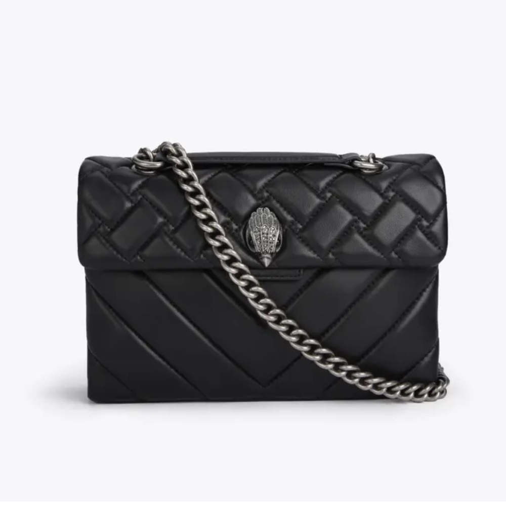 New! Unwrapped! Black Quilted Chain Shoulder Bag ; Kurt Geiger ⭐